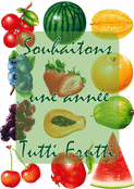 Souhaitons une année fruitée et colorée